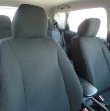 Shevron Fabric Front Seat Cover to suit Ford Ranger XL,XLS,XLT 06/2022 on, Everest Ambiente 05/2022 on - Black