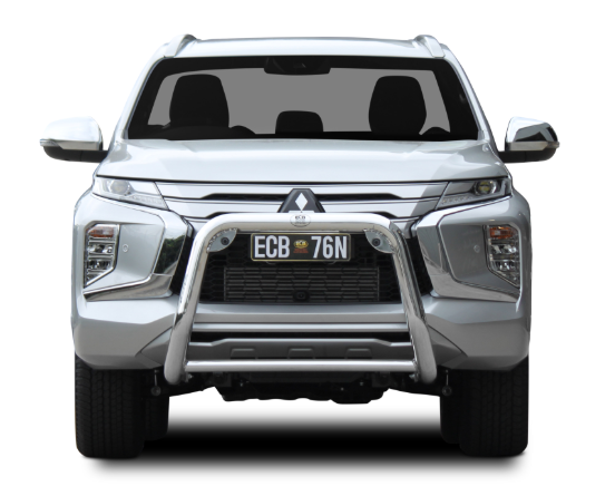 ECB Mitsubishi Pajero Sport Exceed Nudgebar (11/19 to 03/24) Silver Hammertone