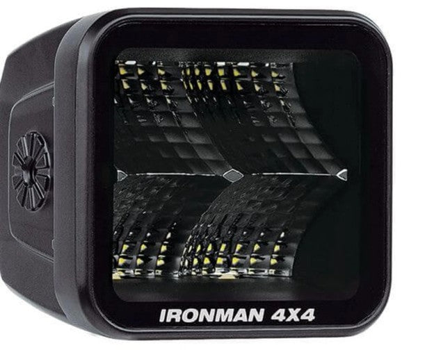 Ironman 4x4 Bright 40W Led Cube Light - Clear Flood