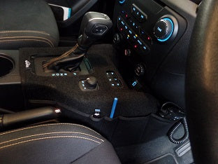 Shevron Console Covers for  Ford Ranger Raptor, Wildtrak, sport/Everest 05/2022 on with Orange stitching