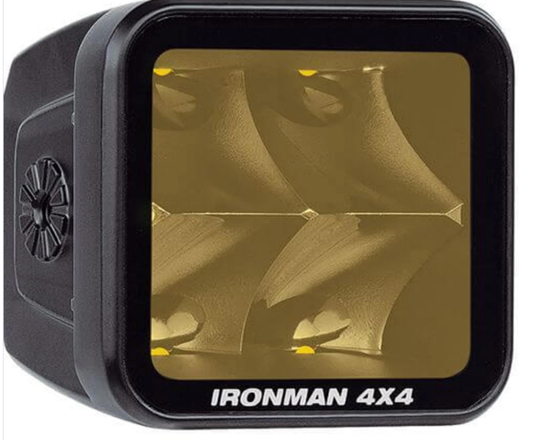 Ironman 4x4 Bright 40W Led Cube Light - Amber Spot