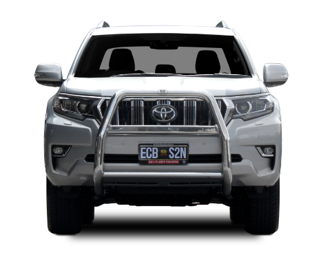 ECB Toyota Prado Kakadu Nudge Bar Series 2 (11/17 to 07/24) Silver Hammertone