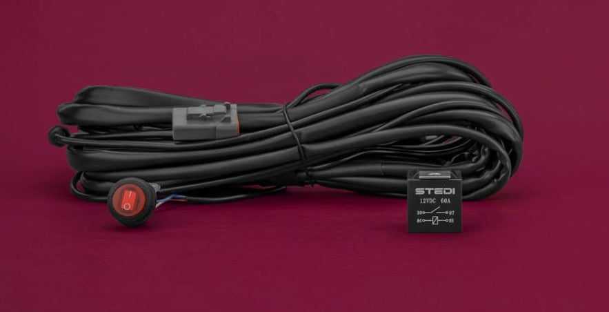 Stedi Single Connector Plug & Play SMART Harness™ High Beam Driving Light Wiring